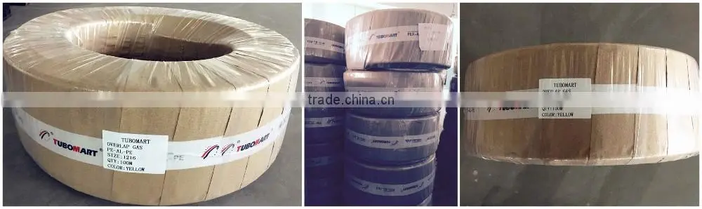 pex al pex composite pipe for compression fitting