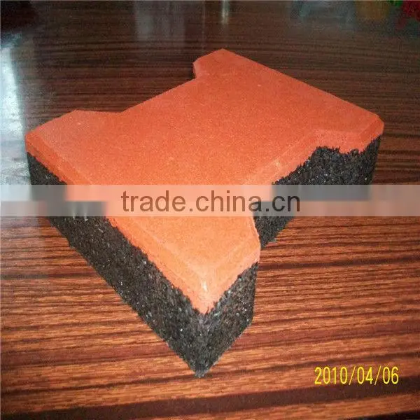 Dogbone rubber paver/ pathway rubber paver