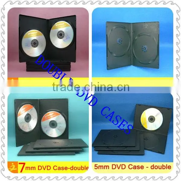 shantou black double/single half size 10mm pp dvd cases