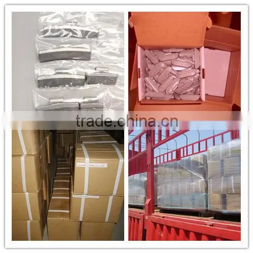 Epoxy coated zinc clip on wheel weight for alloy car rims