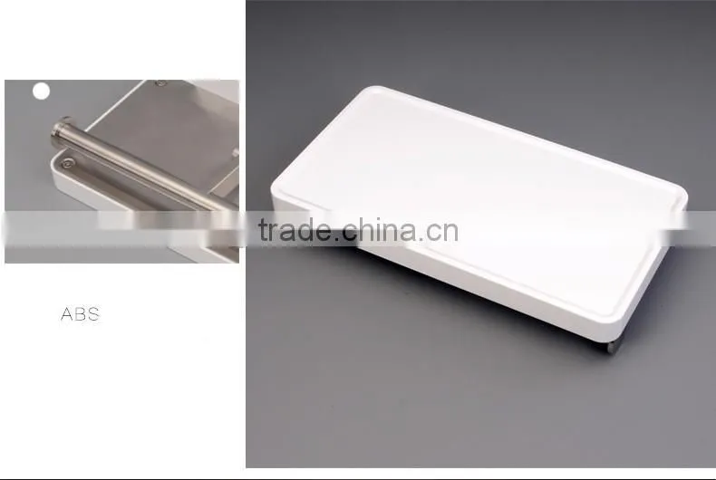 stainless steel bathroom shelf with toilet paper holder / wall mounted bathroom shelf / bathroom accessory