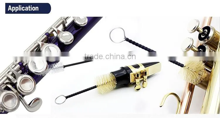 brass instrument valve case cleaning brush