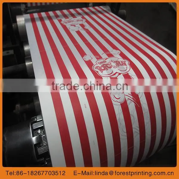 stripe food bag 2014 customer kraft paper shopping bag/ shoes bag/paper food bag