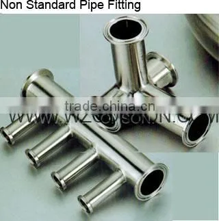 Food Grade Stainless steel sanitary tee