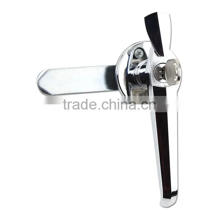 CE RoHS 2015 FEILEI MS306-2 electrica factory zinc alloy waterproof / dustproof cabinet/gate L handle lock with cover