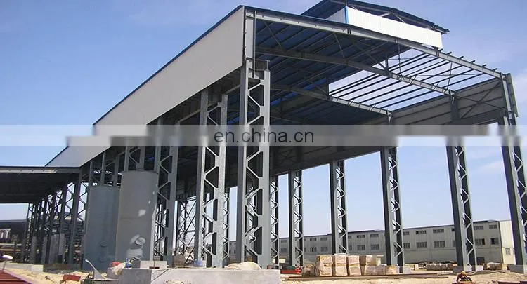 quick build movable high rise steel structure building prefab house light steel open plant warehouse