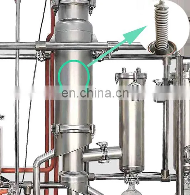 Turnkey Solution Production Line Hemp Oil Distillation Wiped Film Molecular Distillation