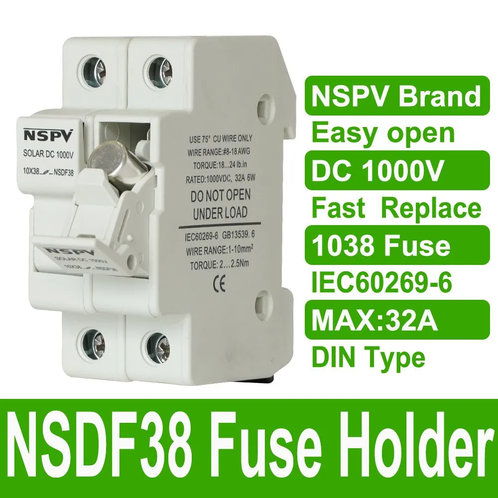 PV Fuse Holder NSDF38 2P