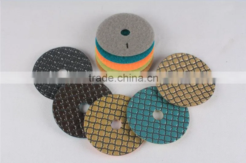 5 step Granite dry polishing pad