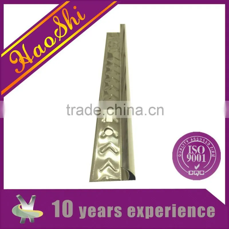 Easy installable stainless steel profile round shape ceramic tile trim