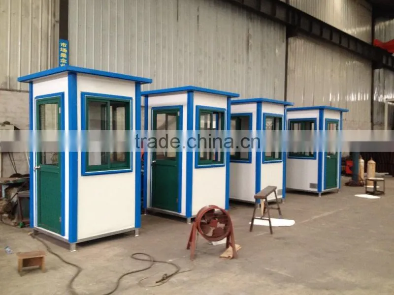 securety movable sentry box/ guard house/ prefanricated safe sentry box shed