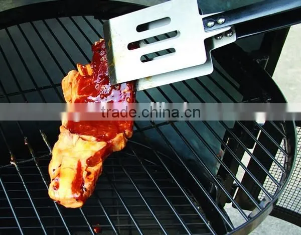 Wholesale 3pc Wooden Handled carbon steel Barbecue Tool Set for Outdoor BBQ