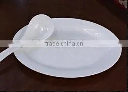 56 pcs White Chinese Porcelain Dinner Set