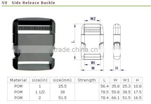 Wholesale side release belt plastic nylon strap buckle manufacturer