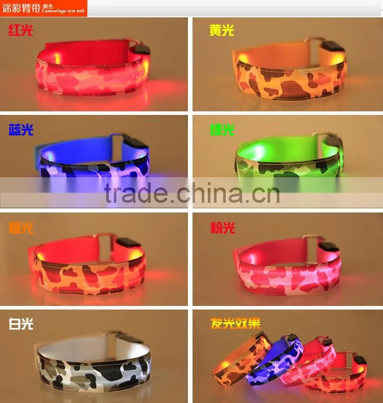 Cycling & Mountain Climbing Zebra Print Glowing Led Armbands