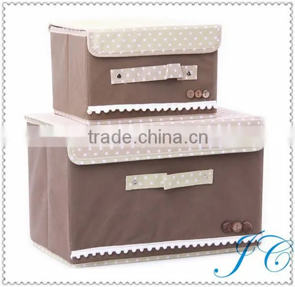 Best Sale Fabric Folding Non - Woven Cloth Storage Box With High quality