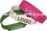 Sillicone Bracelet USB with 2.0 USB Interface Pendrive Bracelet Wirst USB 1 GB