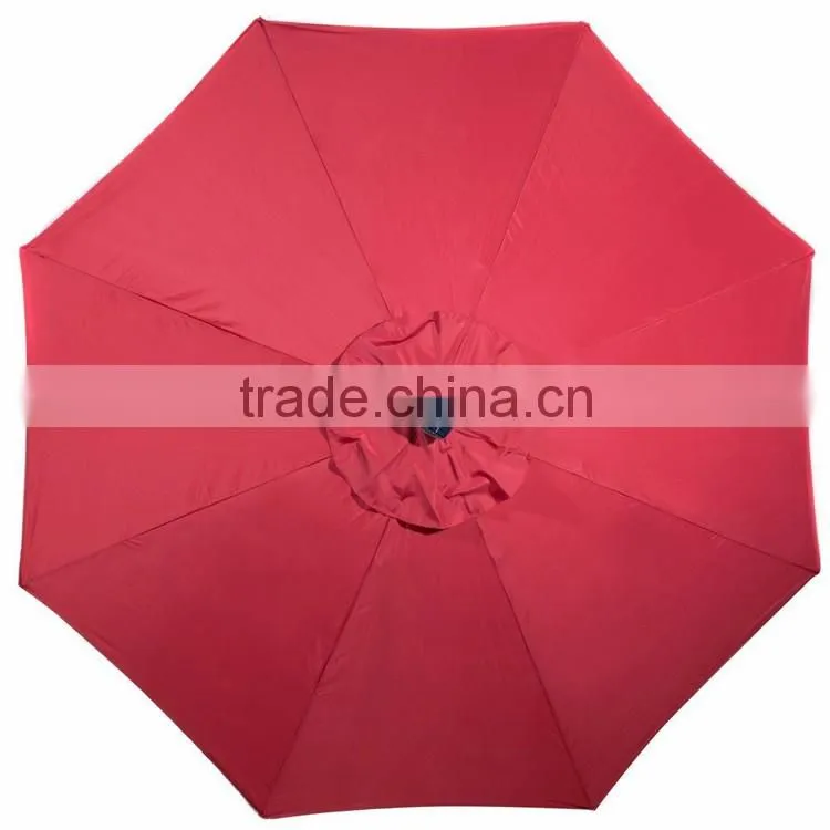 Multifunction Patio 9 ft Round Aluminum Solar Powered 24 Garden Outdoor Light Led Umbrella