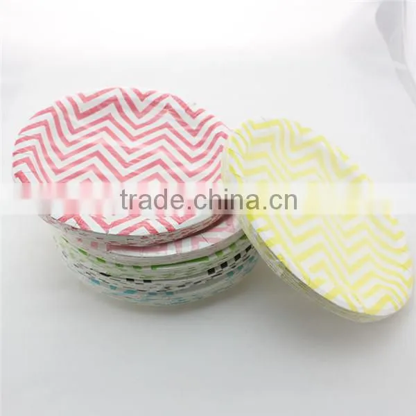 Paper Plates/Biodegradable Plates/Round Plates/Blue Plates/Wedding Plates