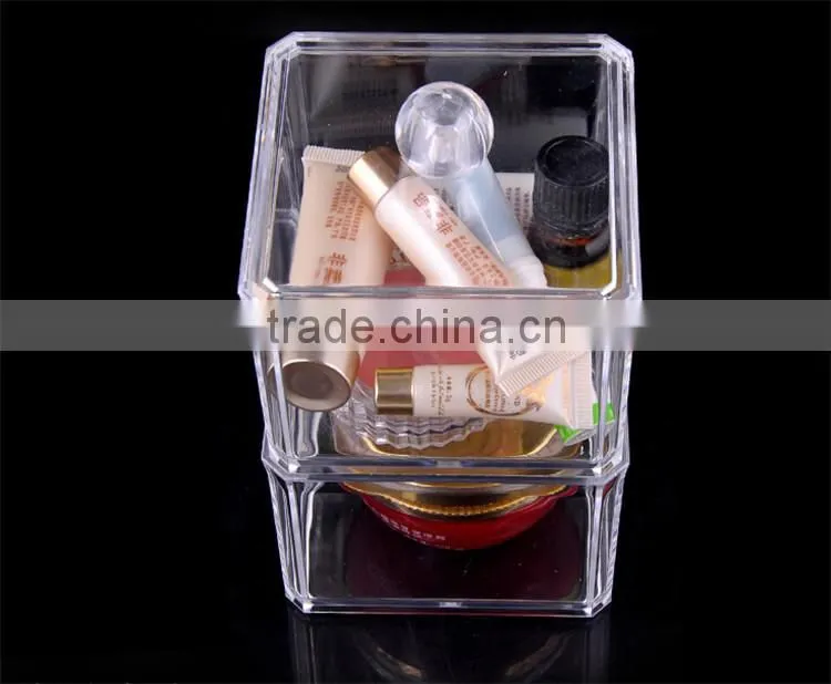 manufacturing Clear cosmetic plastic bin makeup container