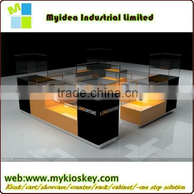 Marvelous retail store design high end wood and glass jewelry counter
