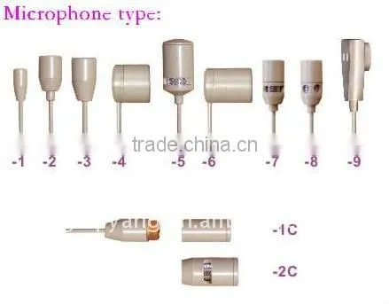 Wholesale and retail HS-23S2 series skin color mini double ear hanging profesional headset microphone