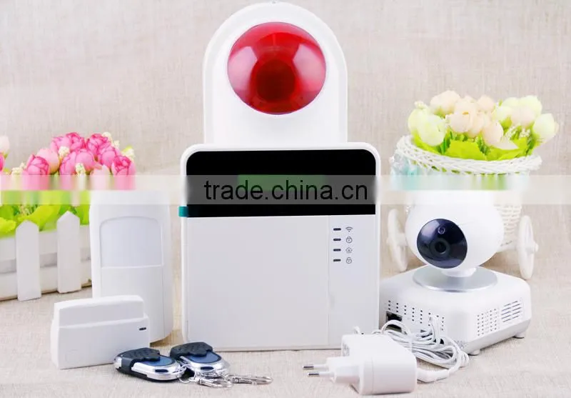 3 years'warranty APP home gsm alarm system wireless with yellow LCD , RFID/SMS intruder alarm system