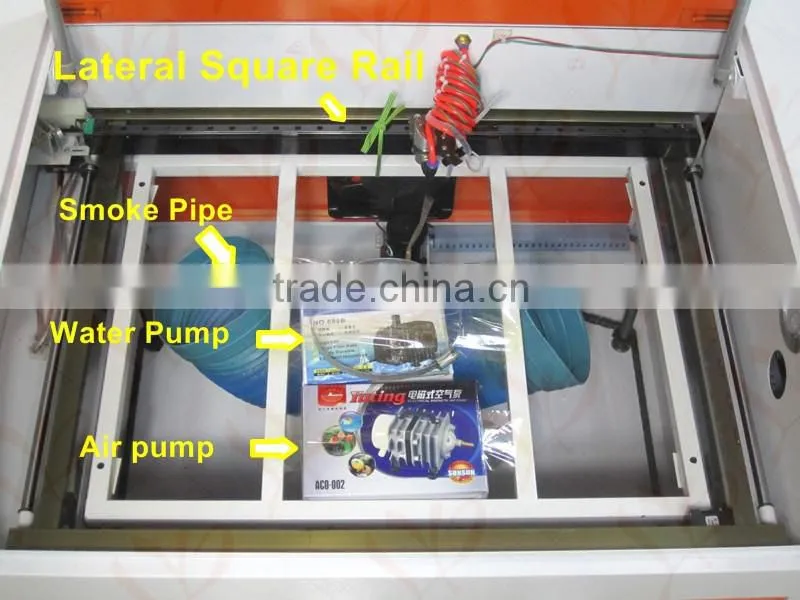 laser cut machine LY CO2 6040 Laser Engraving Machine 60W tube