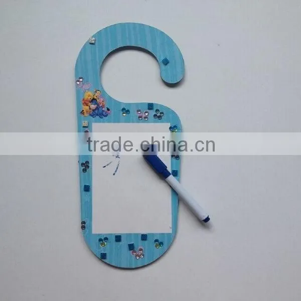 kids funny decorative DIY mosaic self adhensive tiles and jewels door hanger