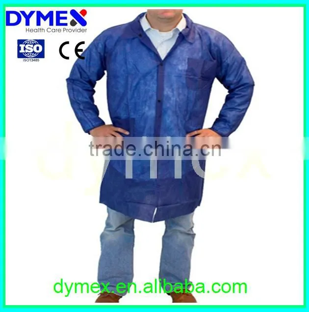 Disposable non woven fabric sterile medical supplies PP lab coat