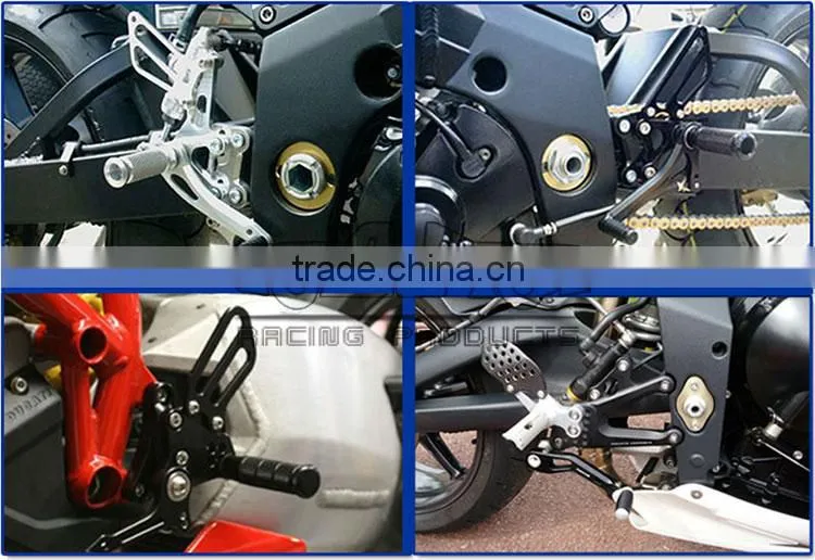 ARS-10R/11 Wholesale Billet Aluminum Motorcycle Rearset Replacement Parts for Kawasaki ZX10R 2011