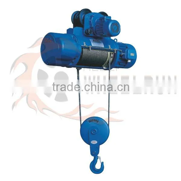 construction materials 2 ton 9M electric chain hoist 380V wire rope hoist