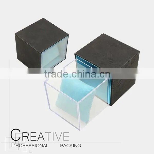 Customized wholesale clear acrylic watch display box
