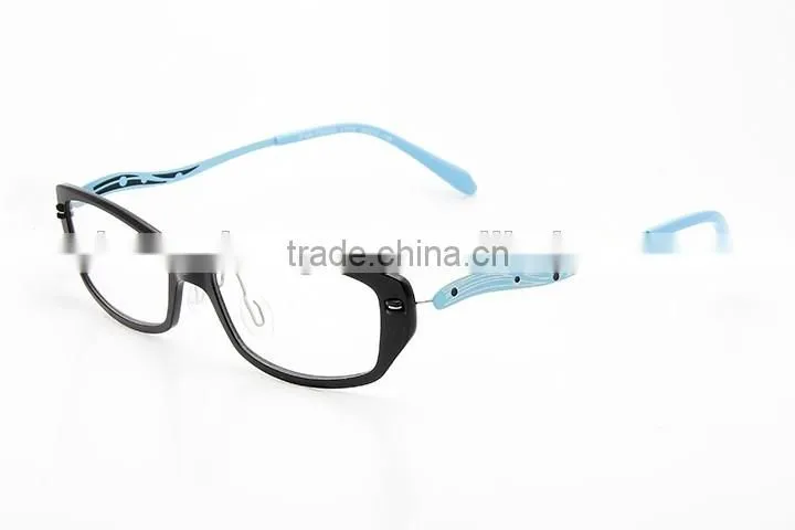 Full frame optics TR optical eyeglasses with wave side panels