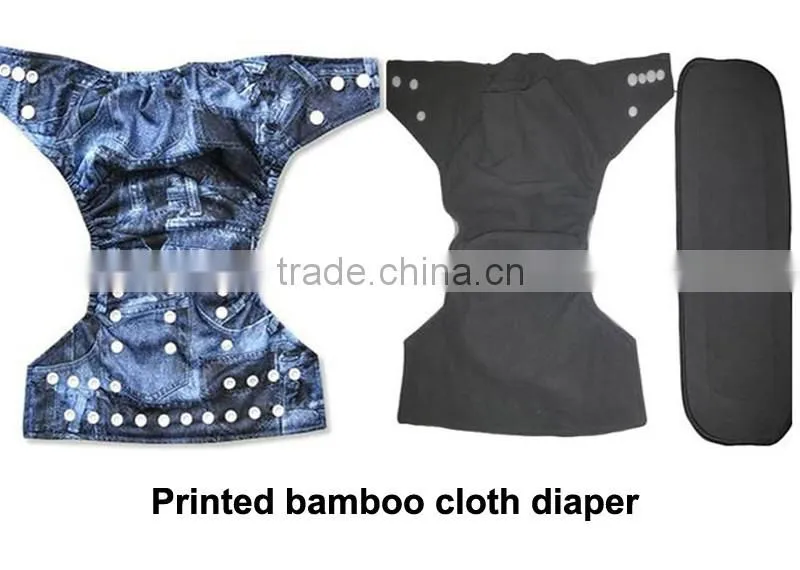 Naturally Cloth Diaper Inserts 5 Layer Charcoal Bamboo Reusable Liners for Cloth Diapers