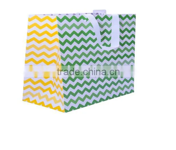 Santa pattern paper bag,christmas brown paper gift bags