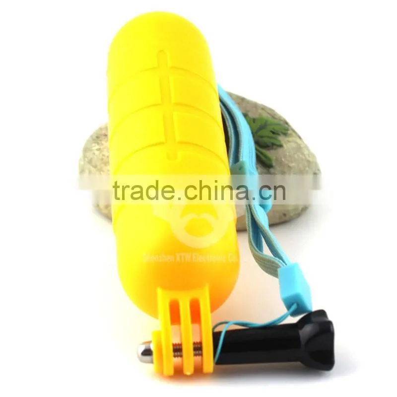 Floaty bobber with strap and screw for Gopro Hero 3+/3/2/1, Yellow & Orange