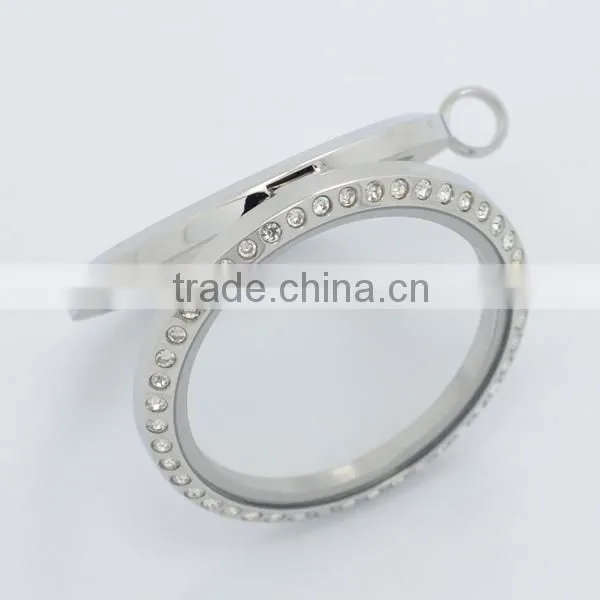 New design and fashionable floating charms locket, stainless steel wholesale locket for men