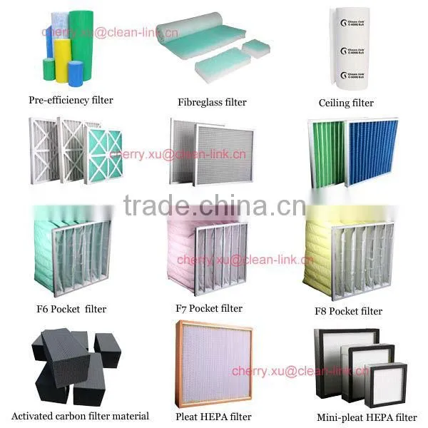 Synthetic fiber plank pre air filter and pannel filter and primary filter manufacture