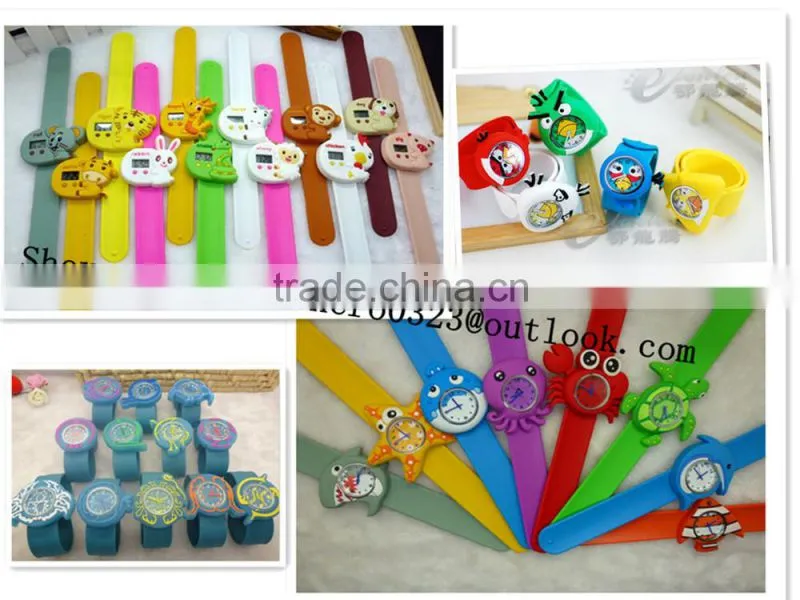 ladies slap watches with full printing flower ladies clap watches
