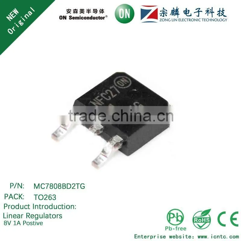Genuine original MC7808BD2TG TO263 Linear Regulators 1A 8V