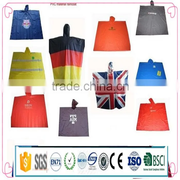 pvc poncho/Camouflage military rain coat poncho PVC coating,army rain coat poncho