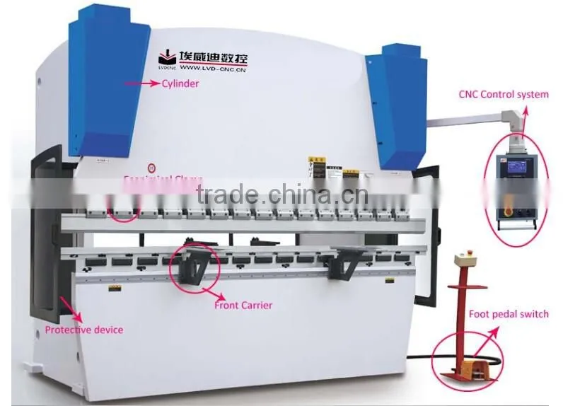 WC67Y 100T 3200mm Hydraulic CNC Press Brake in Good Price