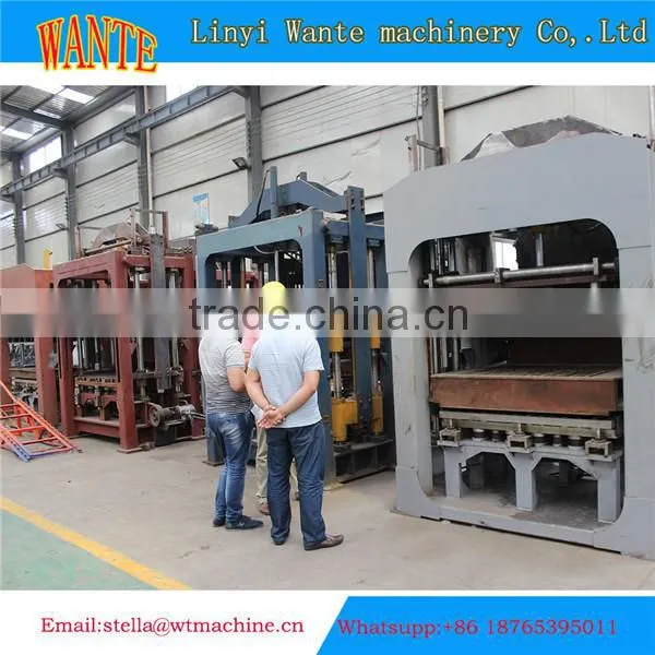 QT6-15 hydraulic press interlock block making machine automatic steam bricks making machine