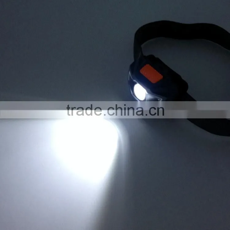 Poppas T16B 2 red smd LED +1W Power Led 3AAA battery operated outdoor waterproof running camping walking reading head lamp