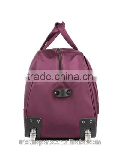 2016 hard shell nylon travel rolling duffel wheeled luggage bags