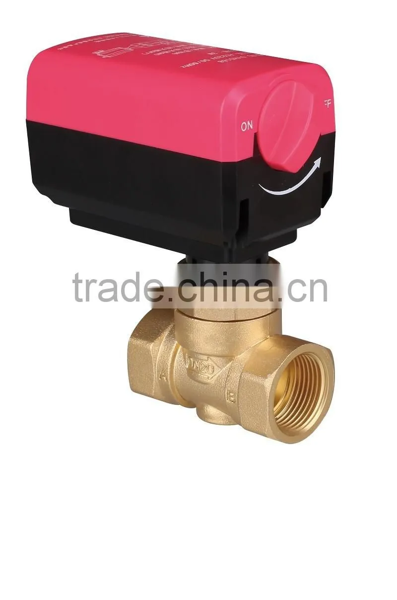 SR203 motorized two-way ball valve for HVAC PN20