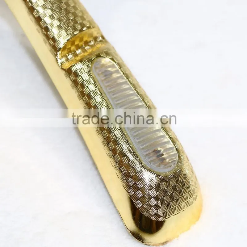 high quality glossy gold plastic clothes hanger for dress display