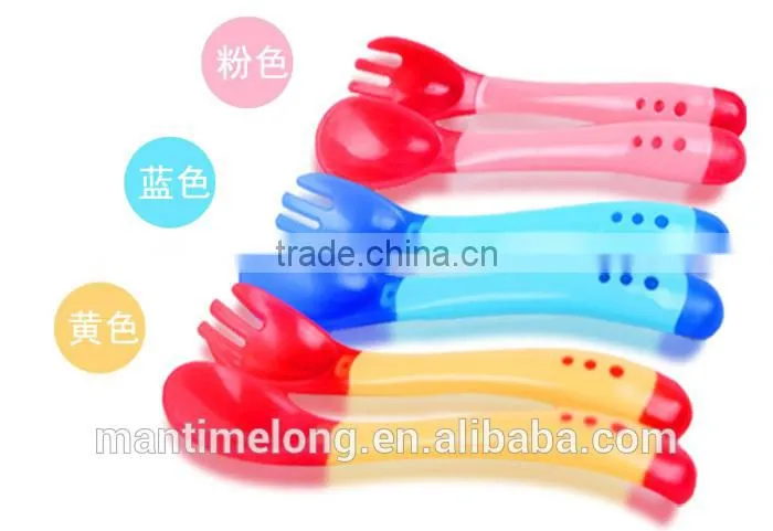 plastic baby spoon baby training spoon baby bottle spoon