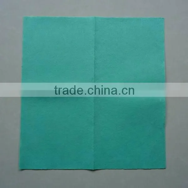 Non-woven fabric magic cleaning cloth (needle punched, viscose & polyester, super absorbent)